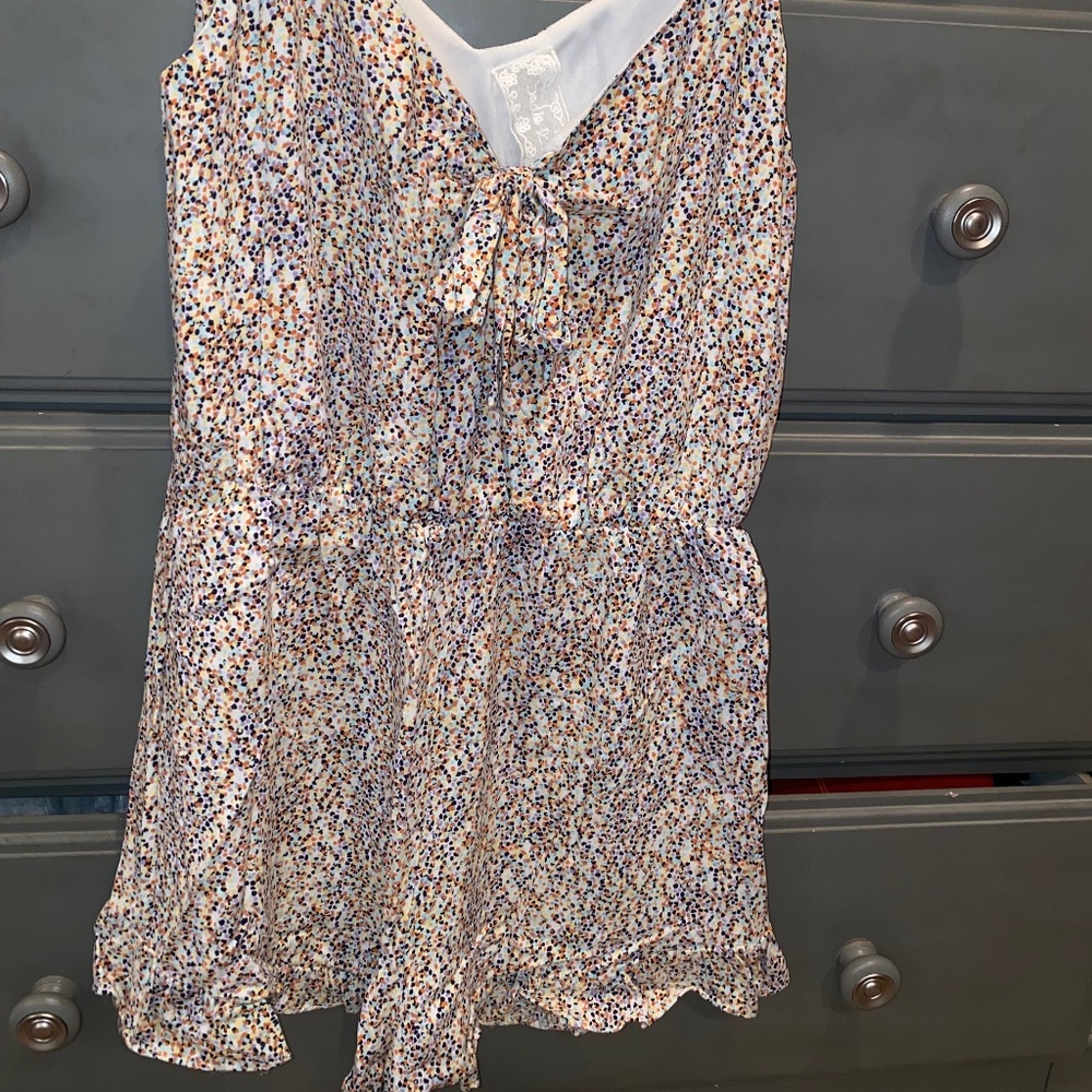 TIE FRONT ROMPER